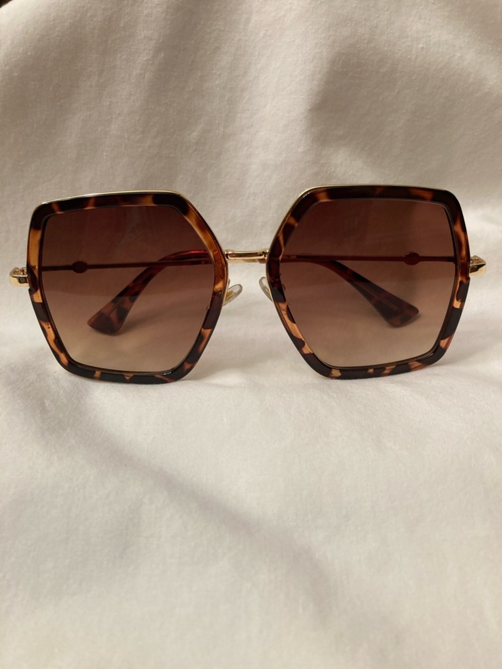 GAMT Tortoiseshell Hexagon Sunglasses - Brown Lenses NWOT.